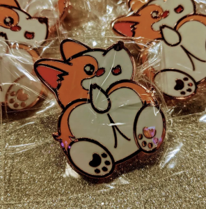 Corgi Butt Pins